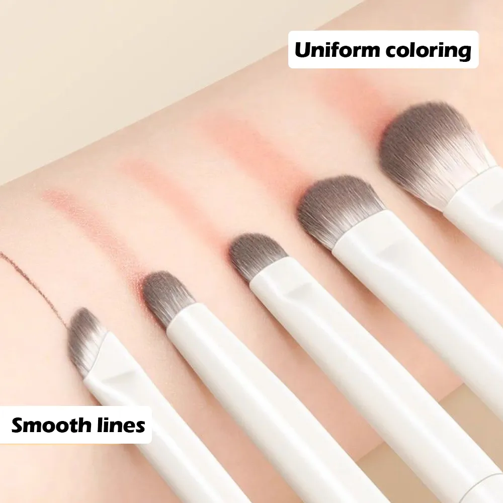 Eye Makeup Brush Set for Beginners Professional Makeup Brush Under-Eye Detail Cosmetic Brushes Kit Eyebrow Crease Shader