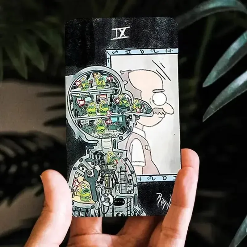 Cartas de tarô misteriosas, baralho de 78 cartas inspirado em Gravity Falls, versão em inglês, jogos de tabuleiro de tarô para iniciantes