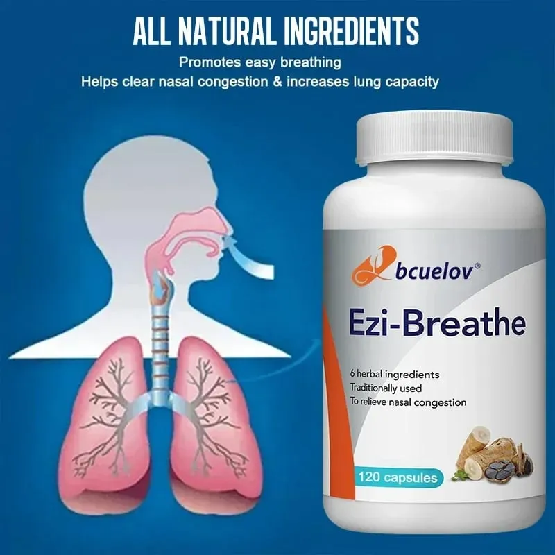 Relieves Nasal Congestion Capsules Improve Respiratory Health Help Clears Airways Natural Supplement