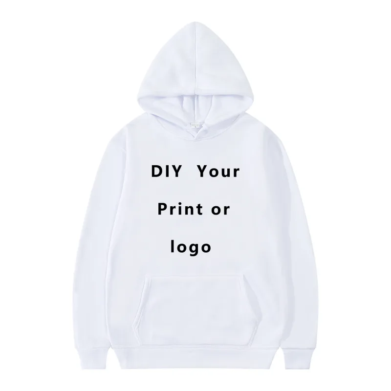 Your Own Design Brand Logo/Picture Personalized Custom Anywhere Men Women DIY Hoodies Sweatshirt Casual Hoody Fashion New