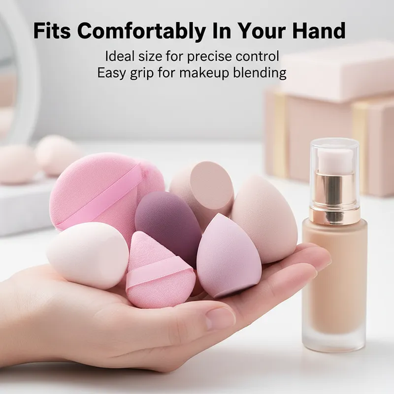 Conjunto de esponja de maquiagem feminina, 14 peças, liquidificador cosmético, base de ovos, sopros de pó, acessórios de maquiagem para ferramentas de beleza