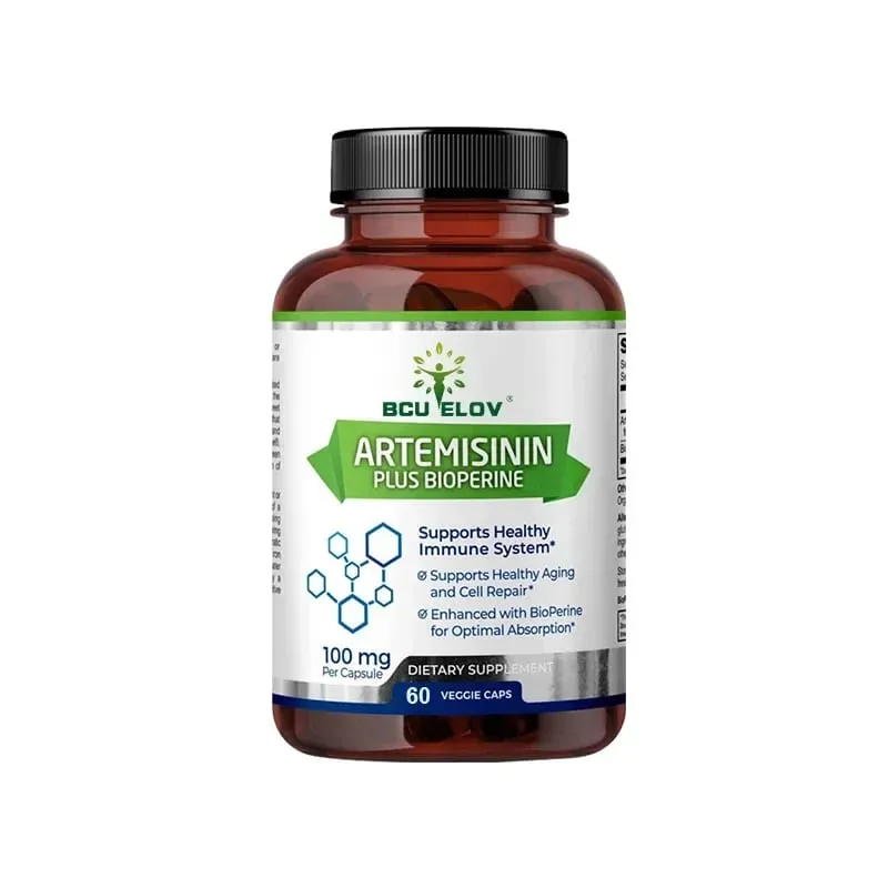 Artemisinina de alta absorção 100 mg maximiza a absorção de nutrientes, apoia o reparo celular e o aprimoramento imunológico 120 cápsulas