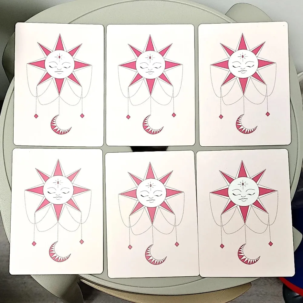 Romantic Love Oracle Deck In Spanish Language 42 Pcs Heart Chakra Oracle Cards 10.5*7.5cm