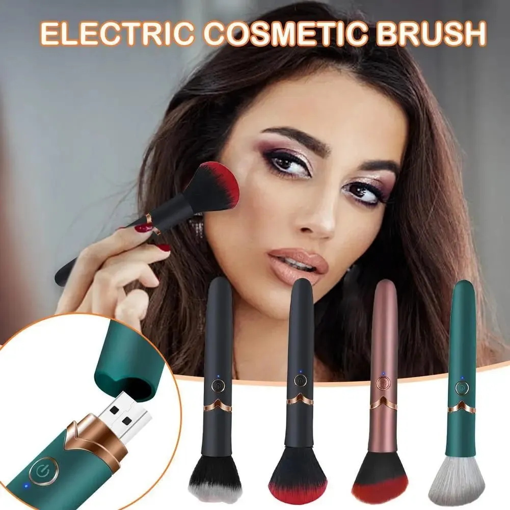 Electric Makeup Brush Foundation Brush Vibration Makeup Brush Portable Rechargeable Cosmetic Brush Detail Makeup Tools