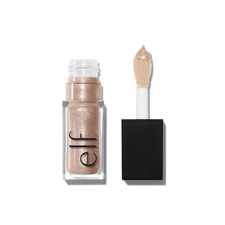 Novo elf brilho labial de 8 cores e blush em pó multicolorido, textura fina, leve, hidratante, nutritivo, bálsamo labial, cosméticos de cuidados