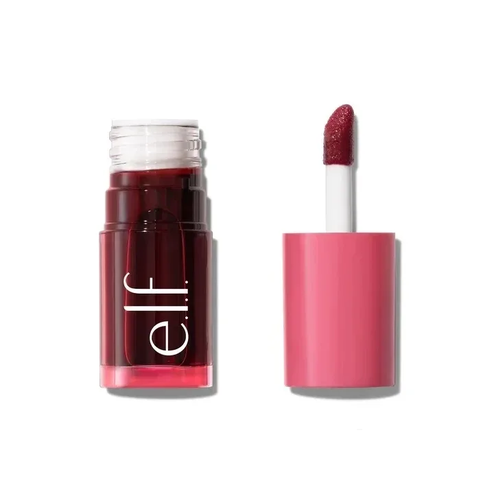Popular marca elf portátil sabor de frutas brilho labial fino hidratante reparação nutritiva melhorar linhas labiais colorido bálsamo labial cosméticos