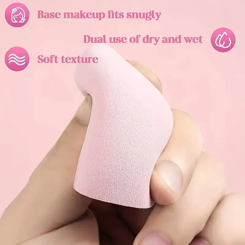 Conjunto de esponja de maquiagem portátil, 12 peças, base portátil, sopro cosmético para corretivo facial, mistura de beleza, creme líquido, potência