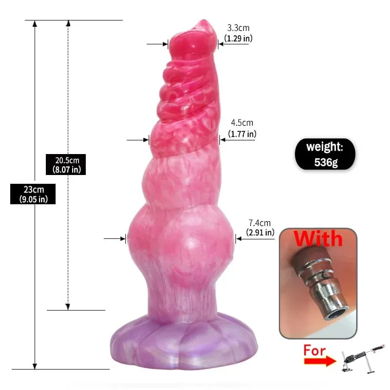 Diy anexos cão nó vibrador com adaptador 3xlr silicone líquido grande pênis anal plug brinquedos sexuais rápido ar vac-u-lock conector