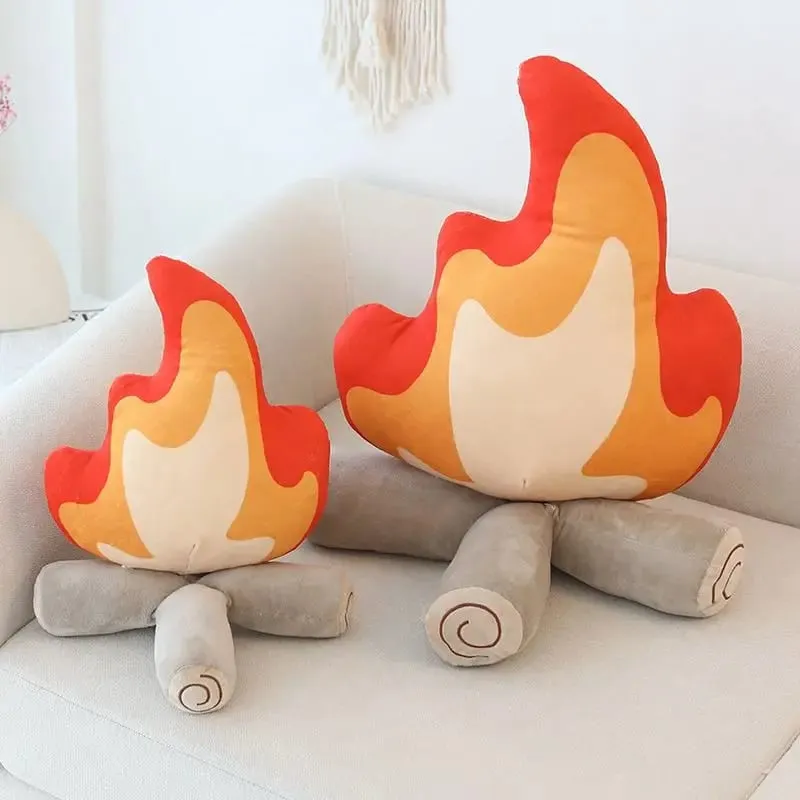 30cm/45cm engraçado simulação fogueira brinquedo de pelúcia macio recheado dos desenhos animados fogo boneca sala estar chão travesseiro almofada decoração presente