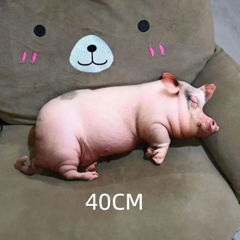 逼真 3D 豬形毛絨枕頭柔軟舒適面料非常適合沙發裝飾床休息生日禮物兒童和成人