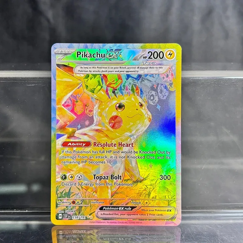 Coleção de negociação de jogos holográficos cartões proxy ptcg charizard pikachu mew ex singl pkm cartões de folha gengar vmax skyridge (sk)