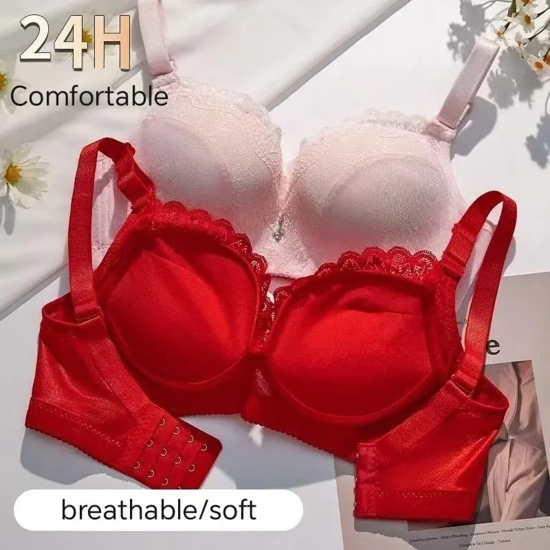 Sutiã push up extremo de 8 cm para peito plano, lingerie ultra acolchoada sem fio cria decote — image 3