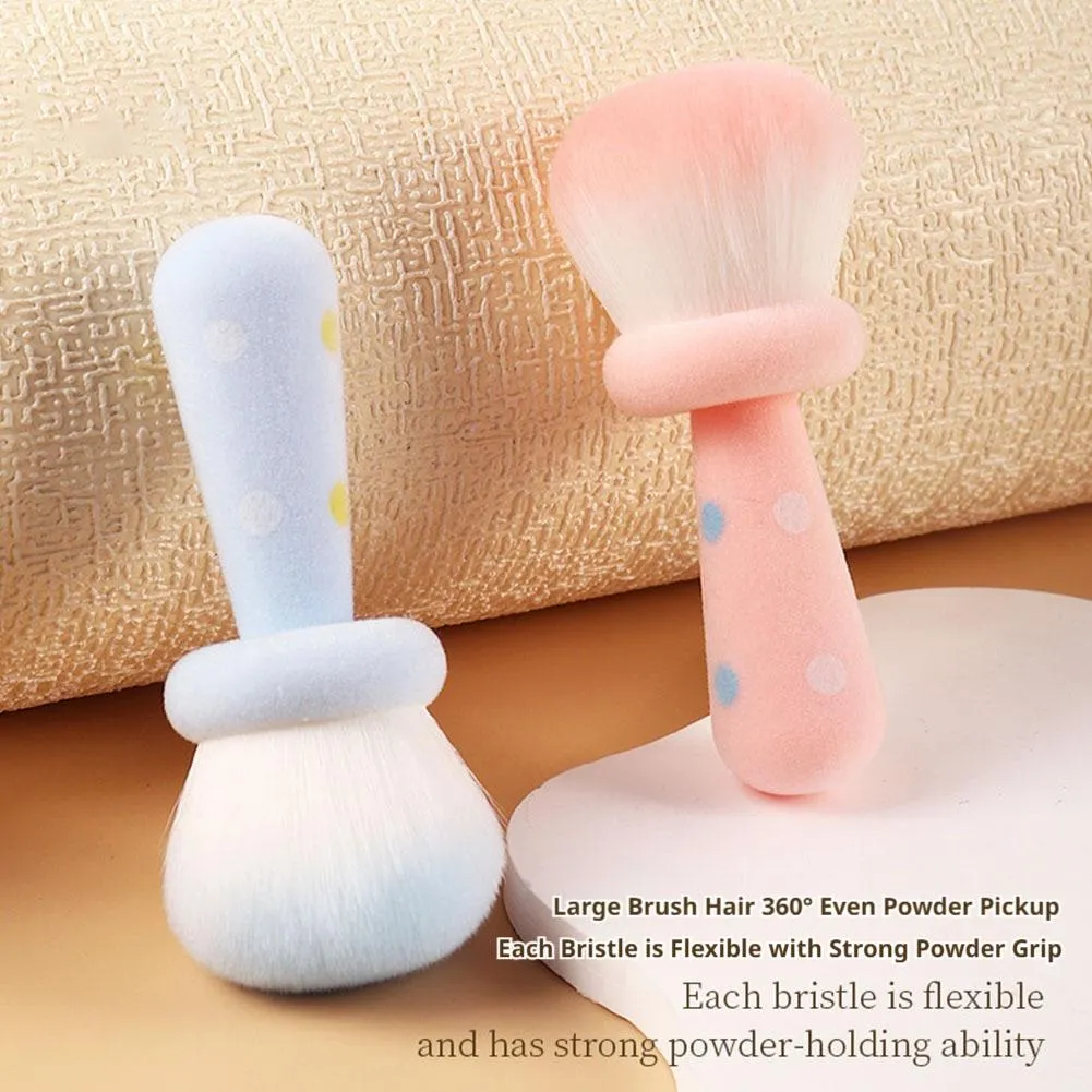 Pincéis de blush de maquiagem para bochechas, pincel grande de pó facial para pó solto, pincel de base macio ultramacio para pó mineral