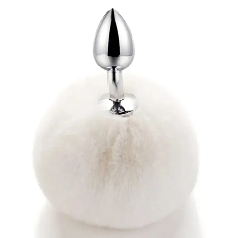Plugue anal de aço inoxidável, cauda de coelho, vibrador erótico, plugue suave para bunda, ânus, sex shop, jogos adultos, brinquedos sexuais para mulheres