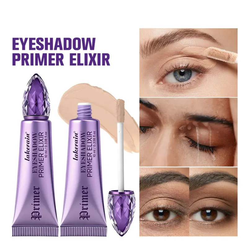 Primer de maquiagem para sombra, suave e resistente a vincos, à prova d'água, de longa duração, sombra translúcida, base para olhos