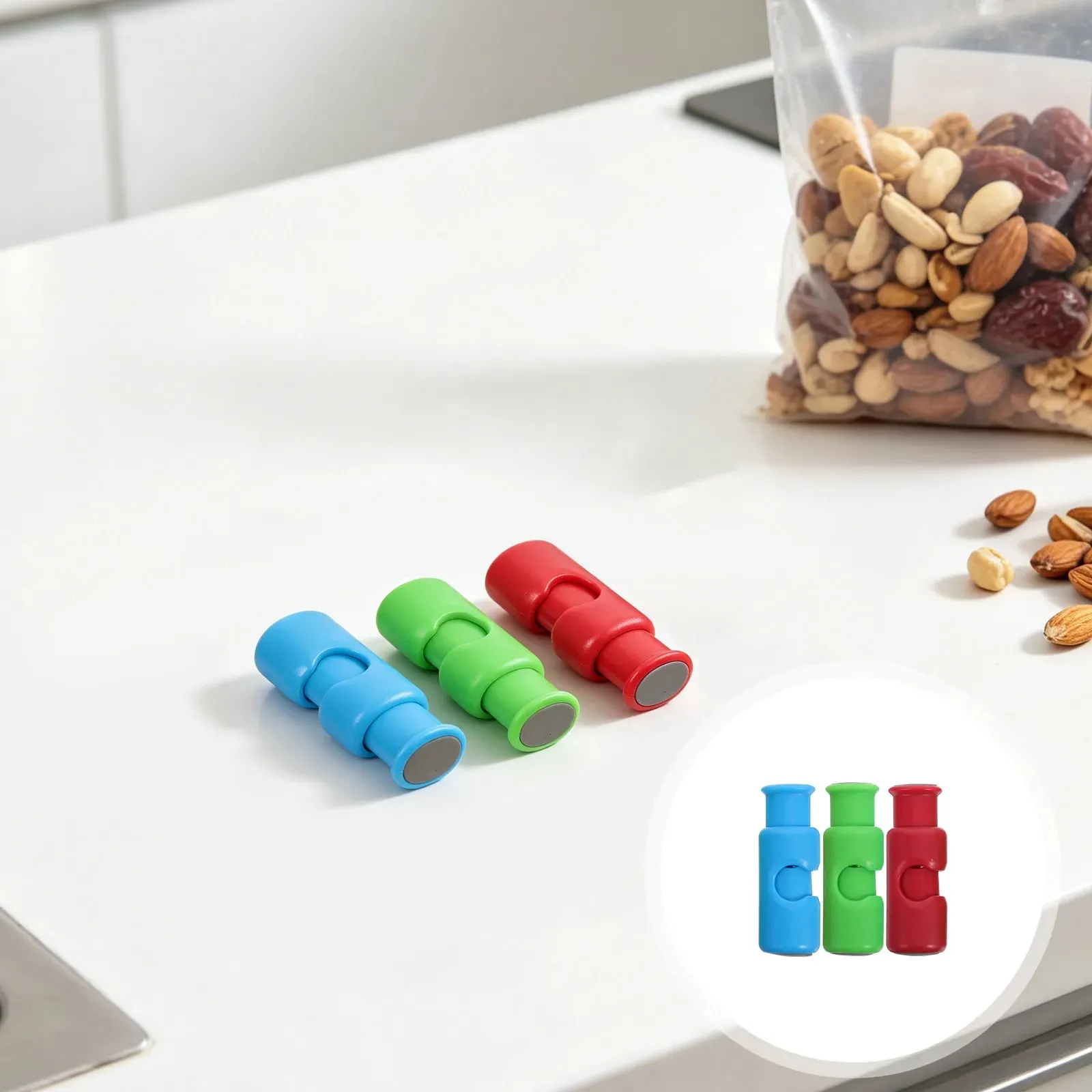 9/12 pçs clipes de vedação de alimentos multicolorido squeeze bloqueio clipes hermético saco de pão aferidor para cozinha armazenamento de alimentos frescos lanche bagcloses