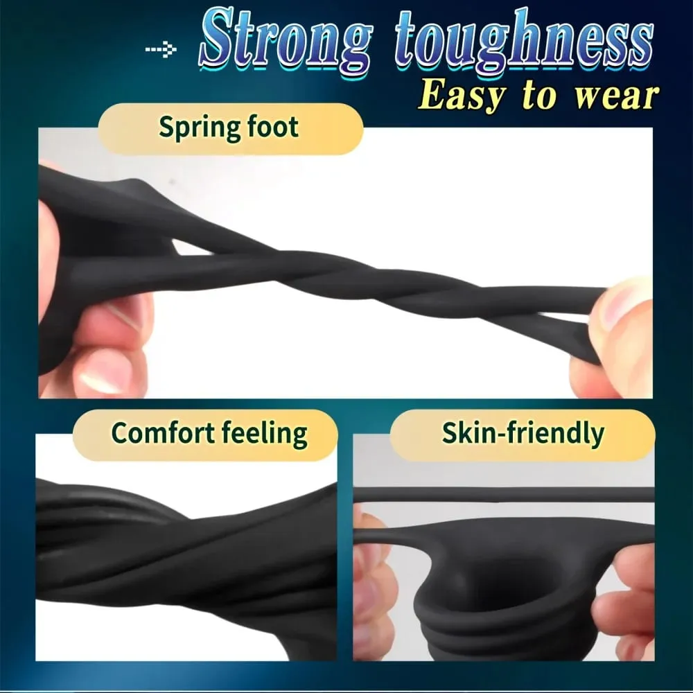 Anel de pênis de silicone de alta qualidade para sêmen atraso ereção ampliador anéis de borracha galo sexo brinquedos escrotal bondage anel para testículos