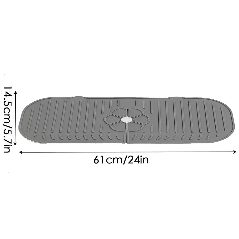 Torneira da cozinha respingo almofada de silicone torneira da pia respingo guarda esteira esponja dreno almofada bancada protetor para cozinha banho gadgets — image 13