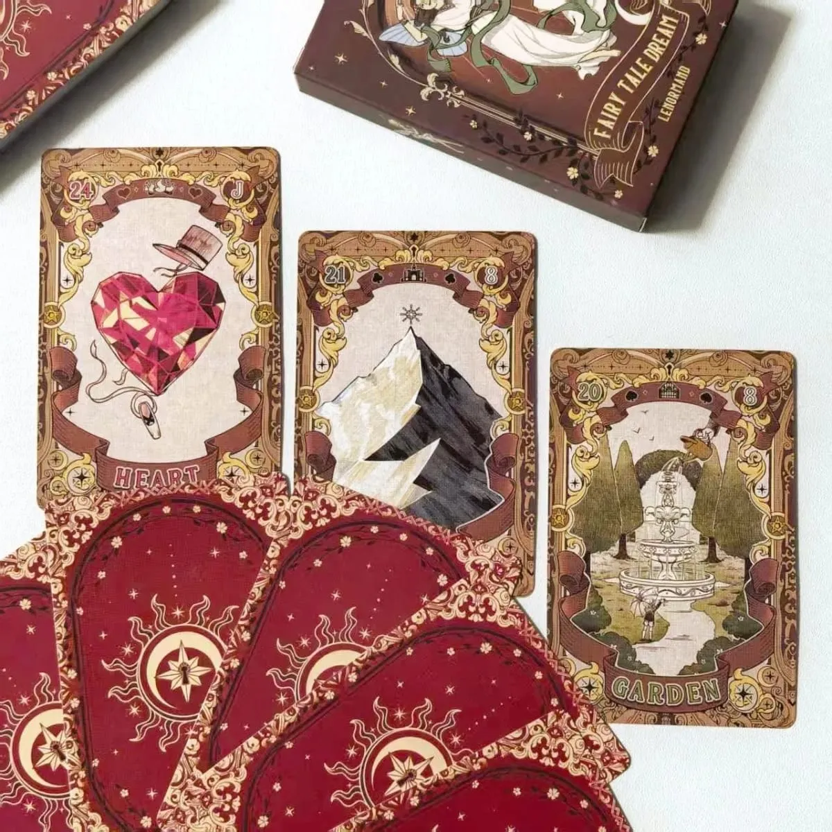 Conto de fadas Dream Lenormand Tarot Deck - 44 cartas Jogo de mesa Tema de ilustração para adivinhação e narrativa