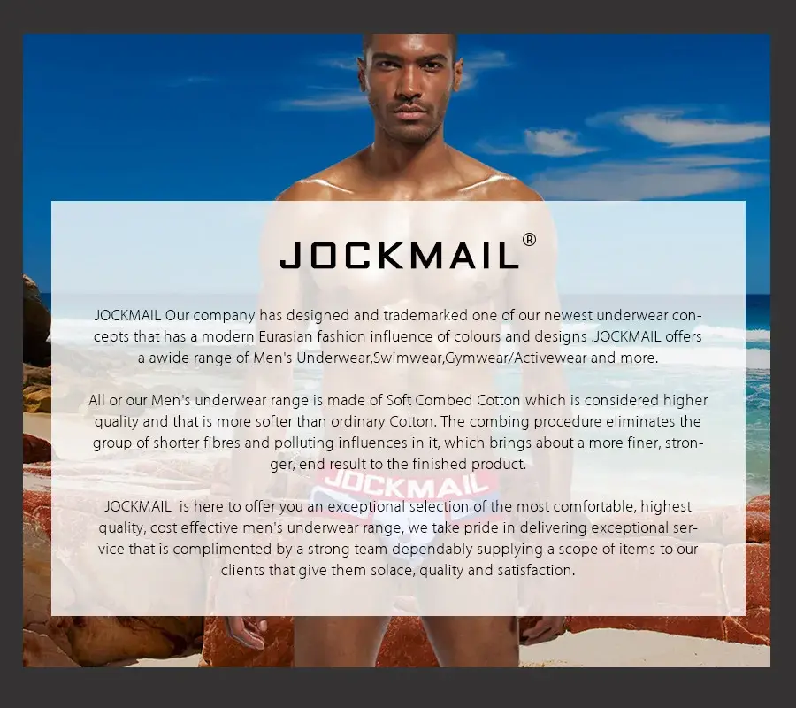 Jockmail Men Boxer Mesh Underwear Breathable Comfortable Soft Comfortable Sports Shorts Adult Man Panties Clothing Lingerie