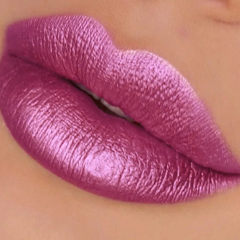 Batom metálico com glitter, acabamento hidratante, 19 cores, vermelho, rosa, brilhante, altamente pigmentado, lábios, maquiagem, presentes, cosmético, 1 peça — image 21