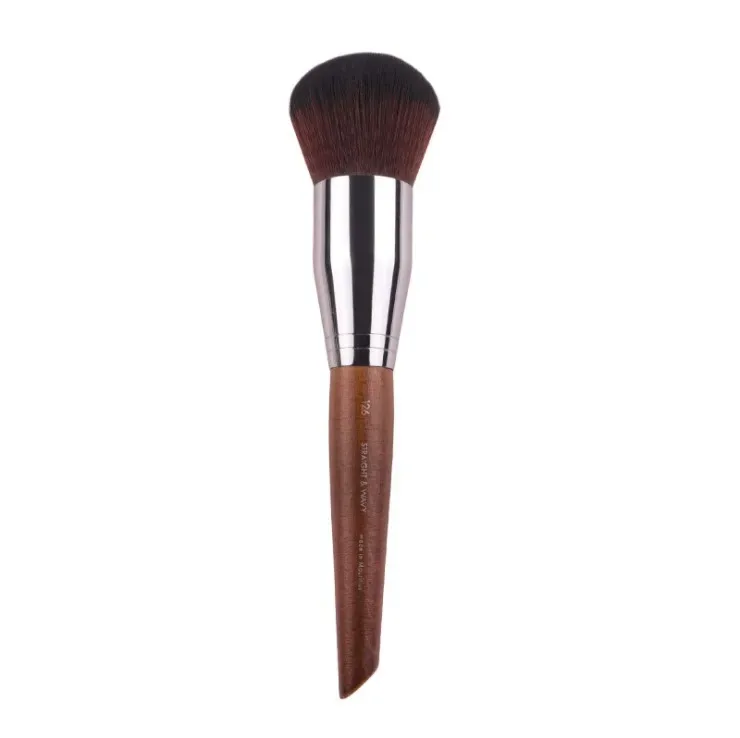 1pc mf pincéis de maquiagem de madeira natural macio pó fundação corretivo compõem escova blush sombra de cabelo sintético ferramentas de alta qualidade