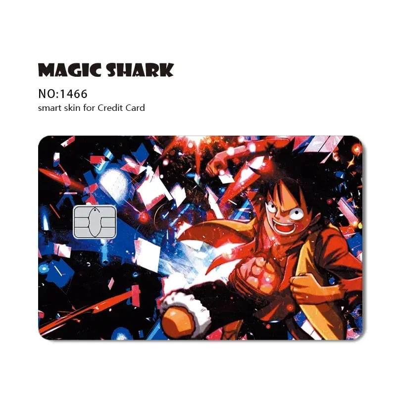 Hot Sale Maigc Shark Anime Chopper Luffy Nami Waterproof Front Side Sticker Film Skin for Credit Debit Card