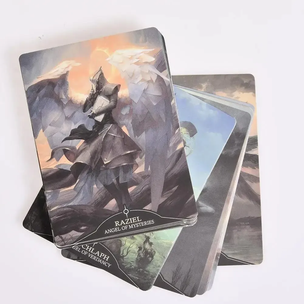 Angelarium Oracle Of Emanations Card Games 33pcs versão em inglês jogos de tabuleiro