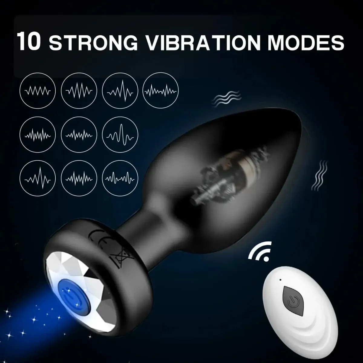 Anal Vibrator Wireless Remote Control Butt Plug Men Prostate Massager Female Vagina Masturbator for Adult Sex Toys Women Men Gay
