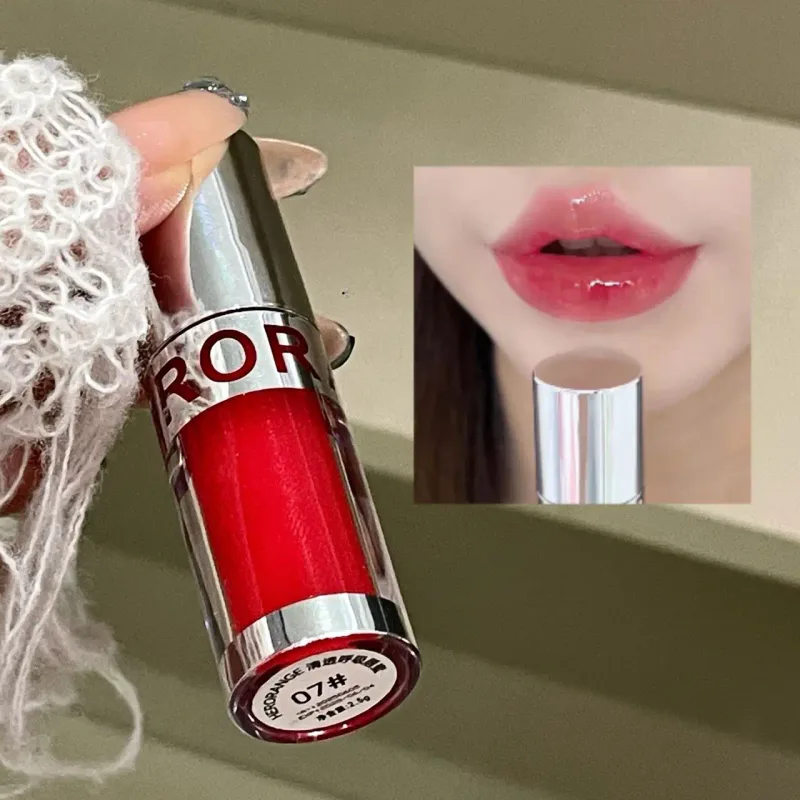 Herorange brilho labial transparente e respirável, brilho labial hidratante, brilho labial de longa duração, cosméticos transfronteiriços diários para jovens