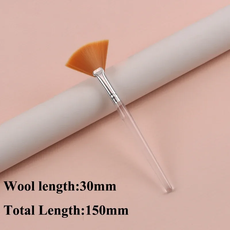 Practical Facial Brushes Fan Makeup Brushes Portable Mask Brush Cosmetic Tools for Women Flexible Facial Soft Mask Applicator