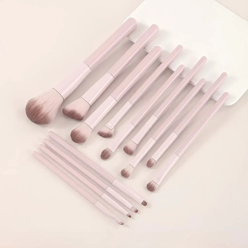 Conjunto de pincéis de maquiagem para iniciantes sombra de olho blush contorno mistura nariz sombra corretivo kit completo para novos usuários essencial — image 1