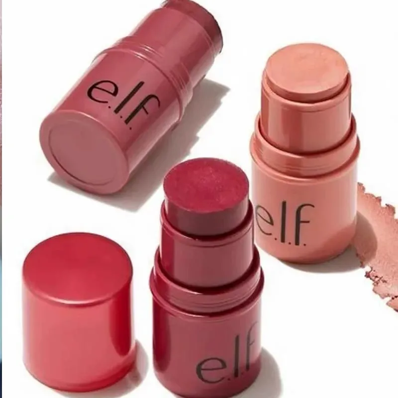 Elf Blush Contour Multi-funcional Blush Stick Dual-use para lábios e bochechas Matte Glow Primer Hidratante Base Minimizador de poros