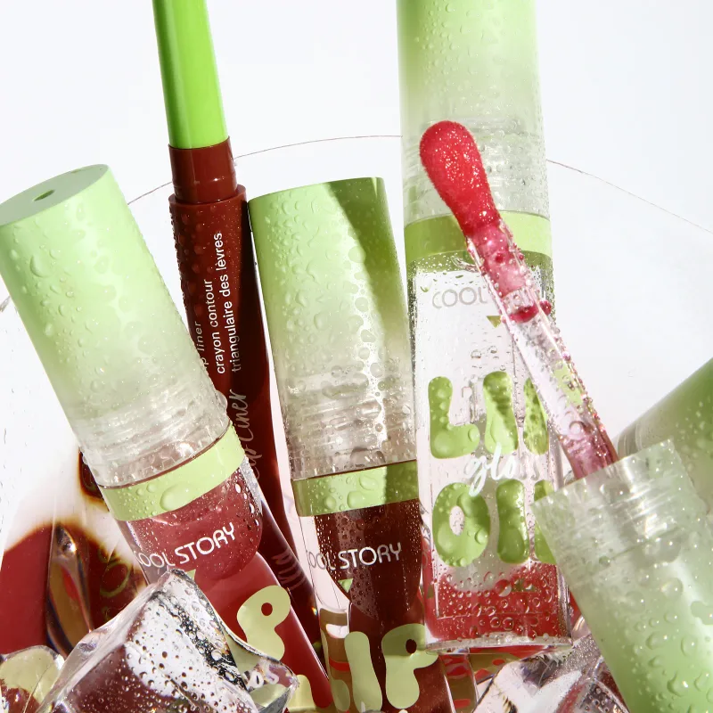2 pçs delineador labial gloss conjunto 2 em 1 batom suave lábios contorno kit de maquiagem fosco lipliner para mulheres plumping óleo combinação cosméticos