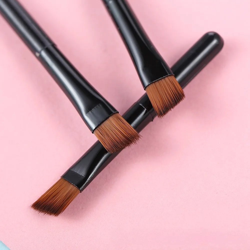 10 pçs/saco mini portátil dupla terminou escovas de sobrancelha prático sobrancelha corte pente e cílios ferramenta beleza para o casamento feminino — image 4