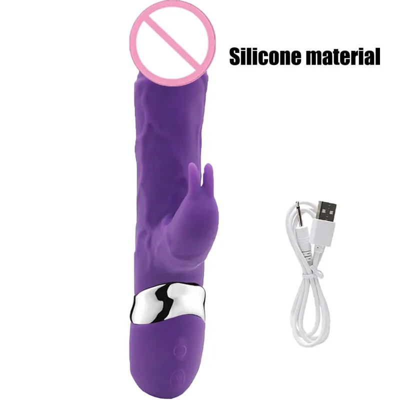 Vibrador de coelho de silicone 3 em 1, ponto G, clitóris, contas anais, estimulador, 10 modos de impulso, brinquedo sexual vibratório para mulheres — image 12