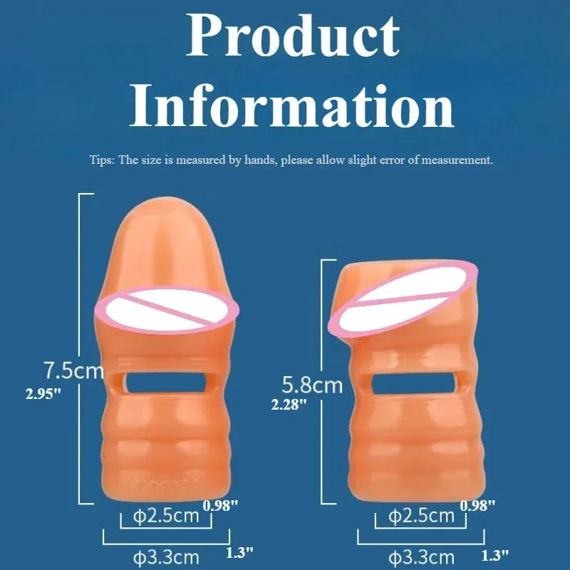2 Pçs/set Manga Pênis Silicone Extensão Reutilizável Preservativo Atraso Ejaculação Ponto G Brinquedos Sexuais Anal Para Homens Sem Vibrador Sex Shop
