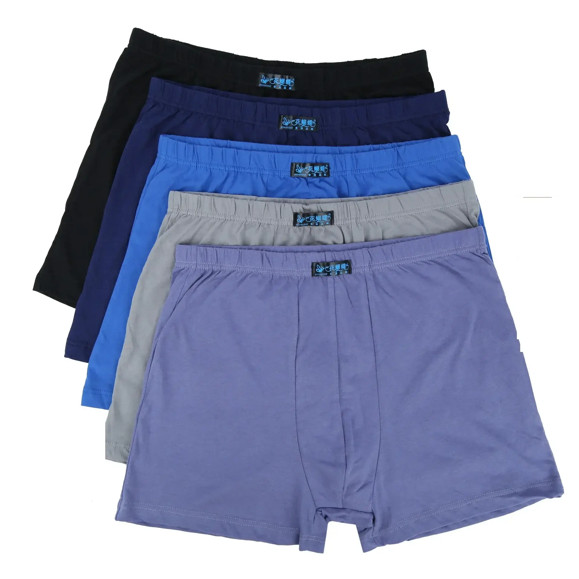 4 pçs solto ajuste algodão boxer briefs masculino plus size roupa interior curto 2026 lote masculino boxer shorts 8xl 9xl 10xl confortável respirável — image 1