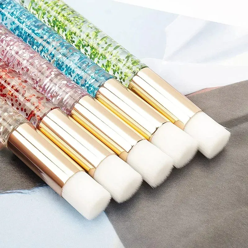 Atacado 30/50 pçs escovas de limpeza de cílios para extensões de cílios glitter lash shampoo escovas nariz poros limpeza ferramentas de maquiagem — image 6