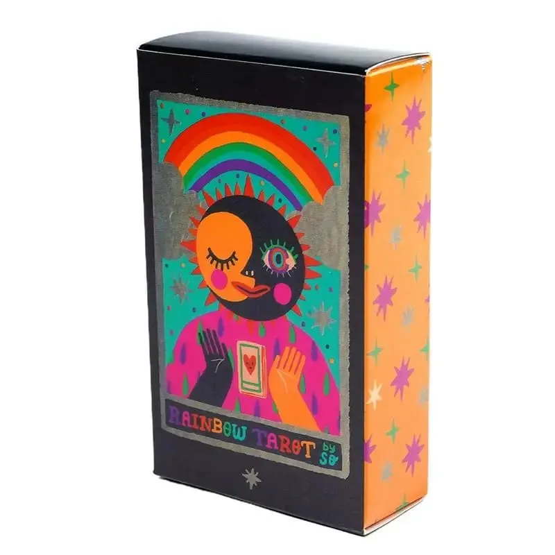 Baralho de tarô arco-íris oracle para iniciantes, aprendizagem profissional, cartas de adivinhação, jogo de tabuleiro para família, presentes para noites — image 5