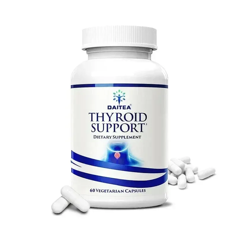 Suplemento para tireoide rico em iodo, vitamina B12, zinco, selênio, promove a saúde da tireoide e alivia a fadiga