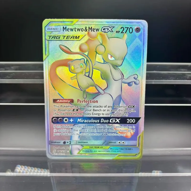 Cartões de coleção diy zekrom umbreon espeon mewtwo gx en auto feito cartão único clássico jogo anime cartão presente brinquedo