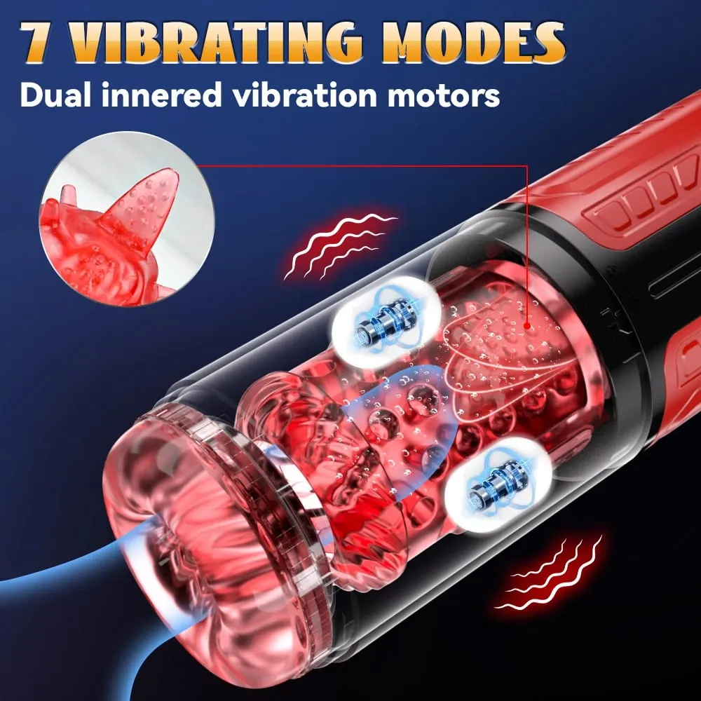Automatic Male Masturbator Telescopic Rotation Men Masturbation Cup LCD Digital Simulation Blowjob Masturbator Sex Toys for Men