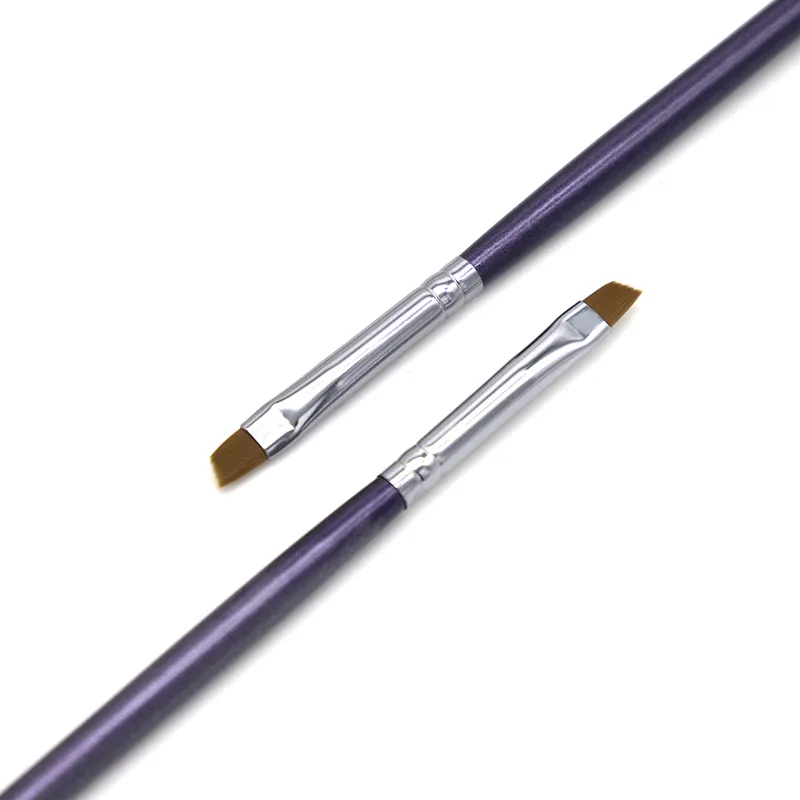 Pincel de maquiagem com lâmina de atualização, pincel ultrafino e plano para delineador de olhos, ferramenta de maquiagem para sobrancelha