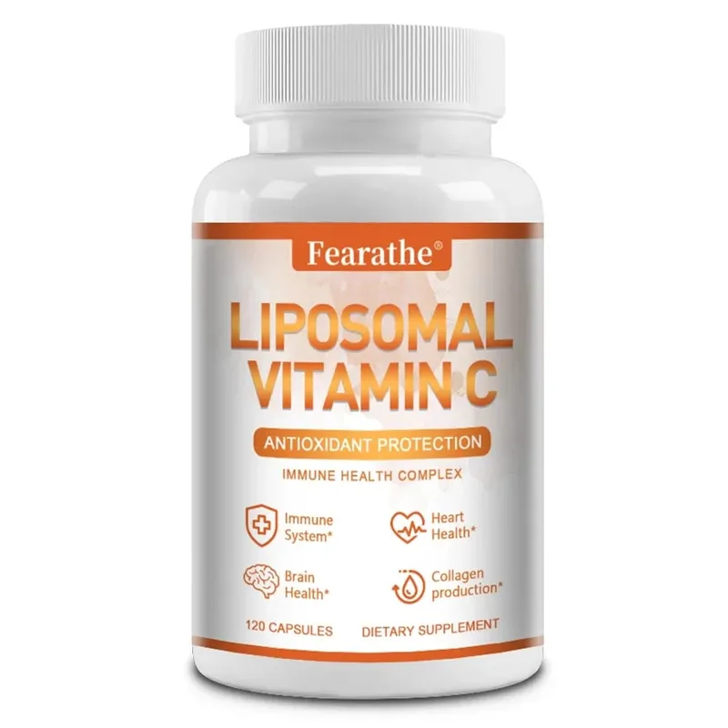 Natural Liposomal Vitamin C - Immune System & Collagen Booster High Absorption Skin Vitamins Vegeterian Vegan Non-GMO