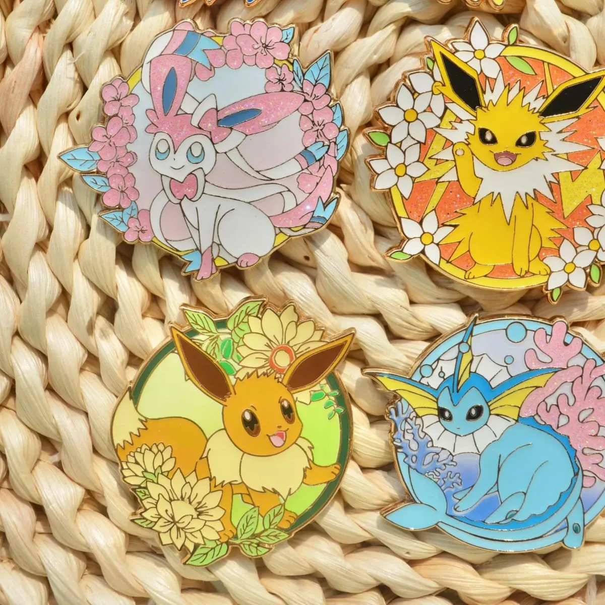 Pokemon Eeveelution Eevee Enamel Pins for Clothes Badges on Backpack Lapel Pin Decoration Anime Jewelry Accessories Gifts