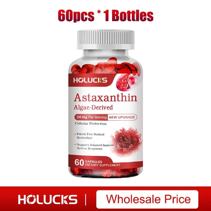 Cápsulas de astaxantina com extrato de algas e antioxidantes apoiam a saúde ocular, conforto articular e equilíbrio imunológico