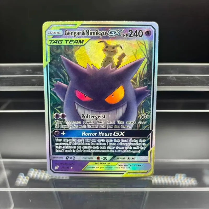 Cartões de coleção diy zekrom umbreon espeon mewtwo gx en auto feito cartão único clássico jogo anime cartão presente brinquedo