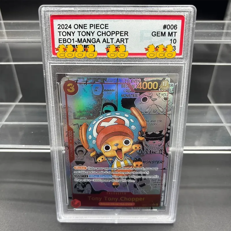 DIY OPCG Rating Card Collection Card 2023 ONE MONKEY D. LUFFY OPO5-MANGA ALT.ART Copy 10Points Rating Card Anime Game Gift