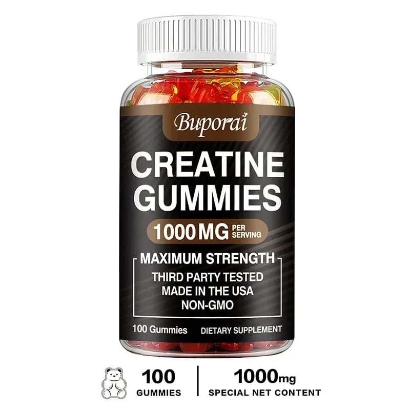 Gomas de monohidrato de creatina - aumentam a energia, aumentam a massa muscular e melhoram o desempenho atlético